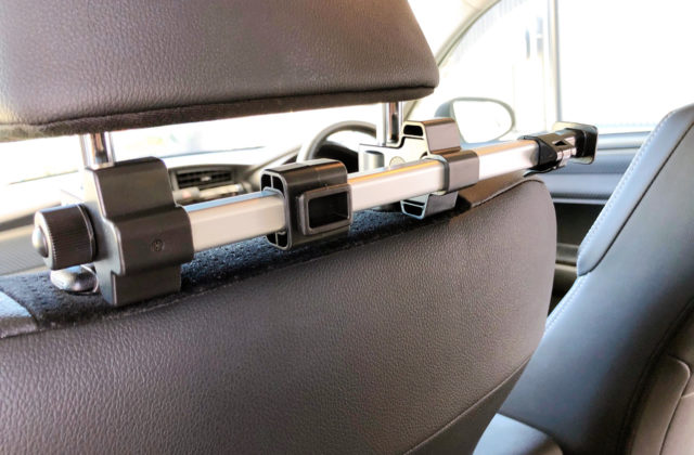 マックスウィン K-HLD01 車載タブレットホルダー 後部座席用 対応サイズ:12.8cm~19.8cm iPad iPhone等 簡単取り付け 角度調整 90°